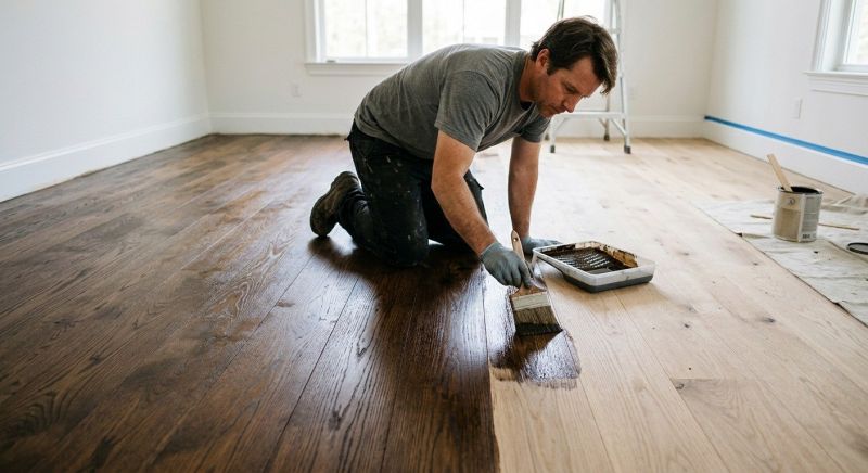 Hardwood Floor Staining in Olathe, KS