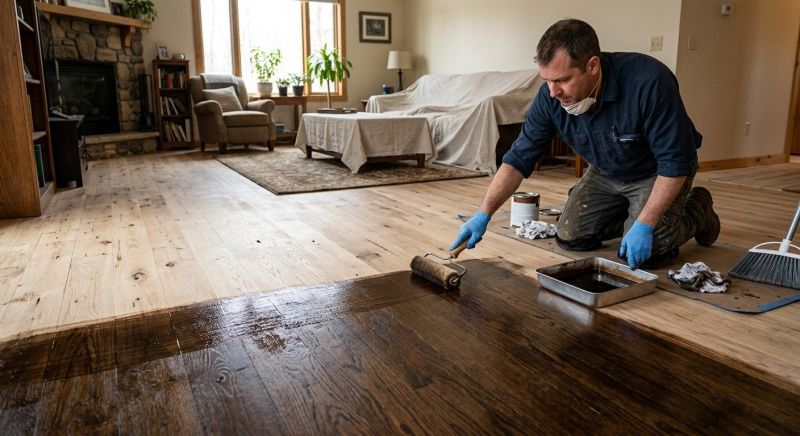 Hardwood Floor Staining in Overland Park, KS