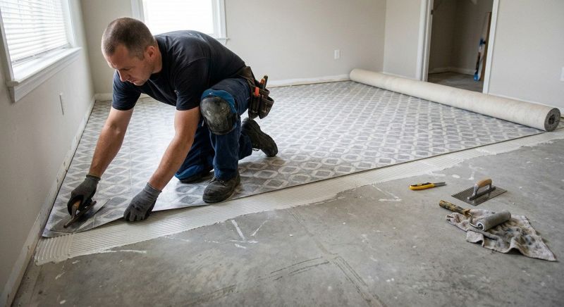 Sheet Linoleum Installation in San Antonio, TX